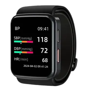 BP手表F1 Plus生命体征手表，带AMOLED显示屏-通过应用程序和精密专利BP监控轻松数据同步