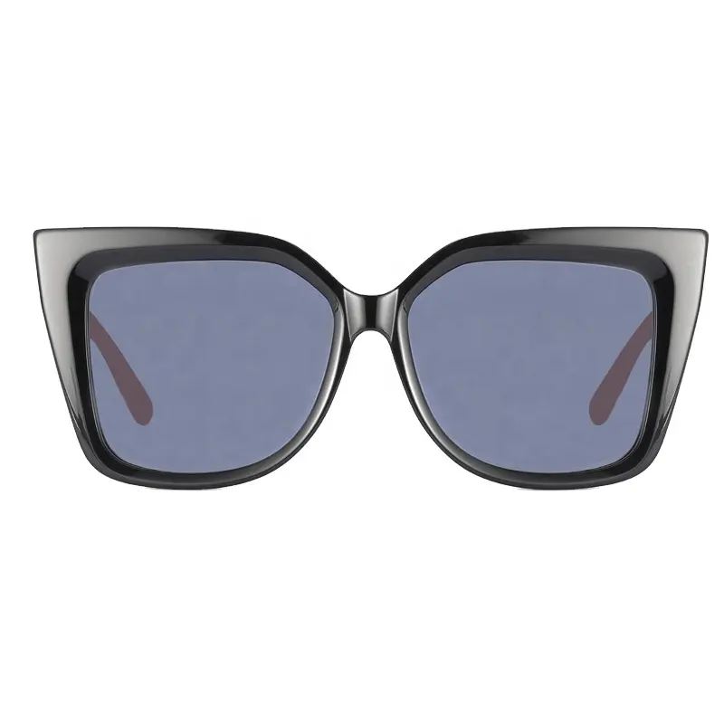 Hengtai Super Hot Eyewear Moda Lujo Color oscuro Rectángulo Marco Polarizado Acetato Gafas de sol Hombres Mujeres Gafas de sol