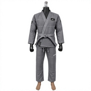 Uniforme de Kimono de Jiu Jitsu Personalizado al por Mayor, 100% Algodón, Unisex para Adultos, con Cinturón Blanco y Logotipo - Product Image 1