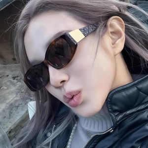 Lunettes de soleil rétro œil de chat pour femmes, monture complète, protection UV400, style décontracté, lunettes de mode pour adultes - Product Image 3