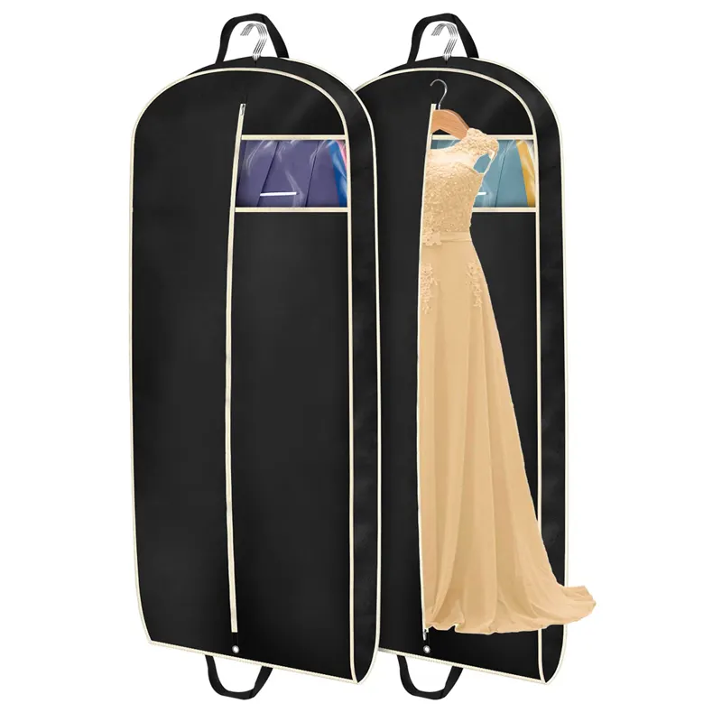 Сумка для свадебного платья с принтом на заказ, сумка с молнией, дышащая одежда, пылезащитный чехол, нетканый материал, складные подвесные сумки для костюма