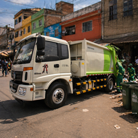 Camion compacteur de déchets diesel Foton 4x2 pour le transport de déchets compressés et la logistique de nettoyage urbain