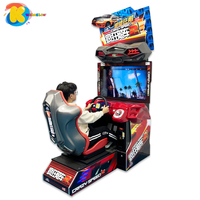 Máquina de Juego de Arcade Simulador de Carreras de Autos Metálicos, Operada con Monedas, con Aceptador de Billetes, Pantalla LCD de 32 Pulgadas, 1 Año de Garantía