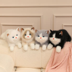 Sac à dos en peluche 2-en-1 chat réaliste 3D à faible MOQ, jouet oreiller en peluche chat Ragdoll <span class=keywords><strong>mignon</strong></span> - Product Image 6