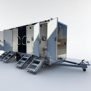 ห้องน้ำเคลื่อนที่สำหรับงานเทศกาล รถพ่วงห้องน้ำเคลื่อนที่ ความจุสูง สำหรับคอนเสิร์ตดนตรี การจัดการฝูงชนกลางแจ้ง - Product Image 1