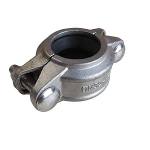 ASTM A351 CF8M DN32 rigid stainless steel quick connection pipe grooved clamps coupling