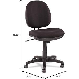 Silla de Trabajo Giratoria/Inclinable Alera IN4811, 100% Acrílico Negro, Altura Ajustable, Fabricada con Madera Contrachapada, Cuero PU y Tela - Product Image 5