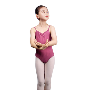 ชุดยูนิทาร์ดเด็กผู้หญิง คอวี ผ้าฝ้าย สำหรับฝึกซ้อมเต้น - Product Image 2