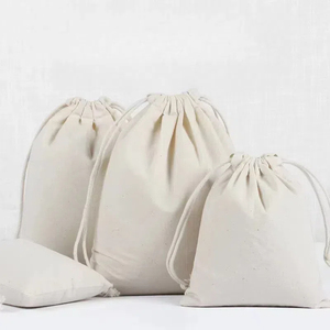 Bolsa de Muselina de Algodón con Cordón, Personalizada y Ecológica, Funda Protectora de Algodón con Cordón - Product Image 4