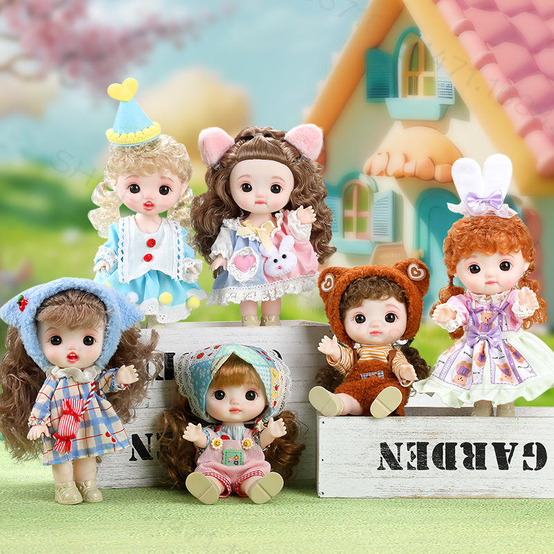 Muñecas de Cabeza Grande Juguetes de Peluche Elegantes para