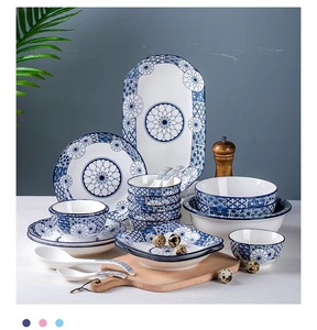 Nórdico ecológico elegante <span class=keywords><strong>restaurante</strong></span> casa ronda juego de vajilla de cocina de cerámica placa - Product Image 2