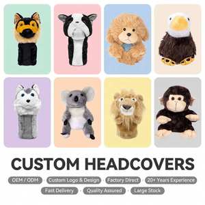 Fundas de Alta Calidad para Palos de Golf, Divertidas, con Diseño de Animales de Peluche, para Driver, Fairway e Híbridos, Venta al Por Mayor - Product Image 1