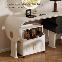 Armoire de rangement pliable en plastique PP, double porte magnétique, organisateur à 4 niveaux pour la maison, la chambre, la cuisine, la salle de bain, grande capacité