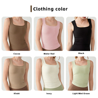 Débardeur de yoga long et léger, respirant, sans coutures, rembourré, avec logo personnalisé OEM, soutien-gorge de sport à taille froncée