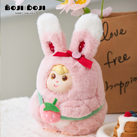 Peluche Lapin Bébé Kawaii Série Sweet Berry Worry de BOJIDOJI, Jouet en Peluche pour Fille