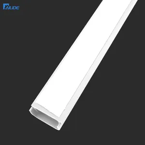 Decorativo isolato resistente alle intemperie elettrico 24*12mm cavo bianco copre l'alta qualità in pvc trunking in plastica quadrato cavo di grondaia