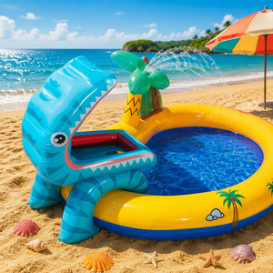 <span class=keywords><strong>INTEX</strong></span> 57444 DINOSAUR PLAY CENTER GRAND AMUSEMENT PULVÉRISATEUR À GLISSIÈRE D'EAU PISTOLET À PISCINE GONFLABLE ENFANTS PARK CENTRE DE JEU D'EAU - Product Image 5
