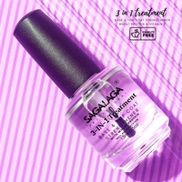 SAGALAGA Renforceur d'ongles transparent, couche multifonctionnelle, nourrit le lit des ongles, crée une barrière protectrice, réparation professionnelle des ongles