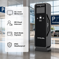 Borne de paiement en libre-service avec module de collecte de billets et de monnaie, système de gestion de parking commercial, terminal de stationnement
