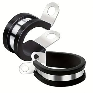 Colliers de serrage en acier inoxydable de type U pour le routage de tuyaux - Product Image 1