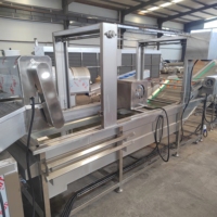 Ligne de production de chips de pommes de terre entièrement automatique en acier inoxydable avec mélangeur et friteuse, machine industrielle à haute productivité