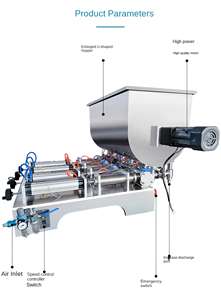 Beef Paste Filling Machine in Jar <b>Jam</b> Filling Semi- Automatic Paste Filling Machine - Product Image 5