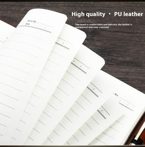 Custom Company A5 B5 Notebook classico nero in pelle PU Business Planner con stampa stile cartonato in finta pelle - Product Image 5