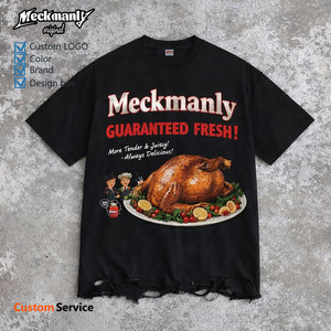 เสื้อยืดผู้ชาย Meckmanly ผ้าฝ้ายถัก 100% น้ำหนัก 300 กรัม แขนสั้น พิมพ์ลาย คอกลม สวมใส่สบาย ทรงปกติ เป็นมิตรกับสิ่งแวดล้อม ระบายอากาศได้ดี - Product Image 5