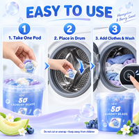 UPO Lifestyle 5D Laundry Pods Aroma Honeydew Berry 180pcs/2.16kg Untuk Mesin Cuci Otomatis Deterjen Pod Pembersih Mendalam