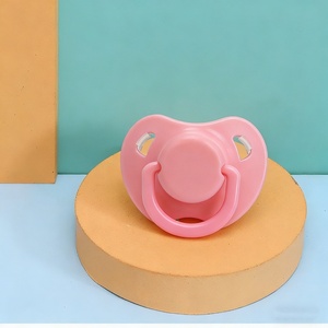 Chupete de Silicona para Bebé Recién Nacido, Anti-Cólicos, Ultra Suave, Flujo Lento, Calibre Estándar, Portátil, Antipolvo, Ayuda para Dormir - Product Image 4