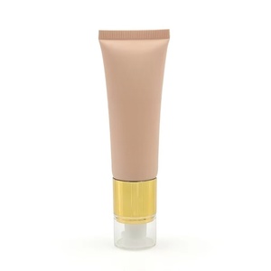 Emballage personnalisable pour petit tube de crème BB, fabriqué en usine, tube ovale en plastique avec pompe, imprimé en couleur, conteneur cosmétique vide - Product Image 5