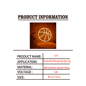Glowing Basketball Neon Decor LED Neon <b>Signs</b> for Home Office Shops Mall Hotels Companies-Touch Control Wedding & Bar Decor - Product Image 6