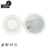 Promotion 3 watts 48 LED E14 lumière champignon magique colorée corps en plastique IP65 pour l'éclairage ponctuel des parcs à thème