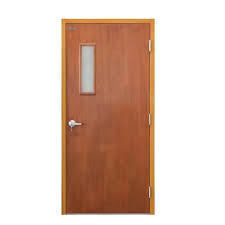 Puerta de acero de salida de emergencia de 90 minutos con barra de empuje Puerta de entrada ignífuga de acero para apartamento Puerta de emergencia con clasificación contra incendios