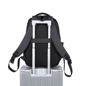 Wholesale Business Laptop Bag, Simple PU <b>Waterproof</b> Travel Bag, Multifunctional Wear-resistant Student <b>Backpack</b> - Product Image 6