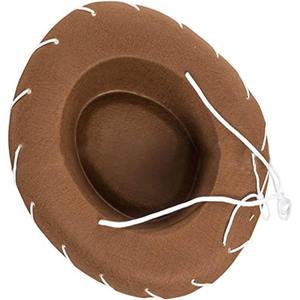 Sombrero de <span class=keywords><strong>vaquero</strong></span> Western Big Brimmed para niños Sombrero de <span class=keywords><strong>vaquero</strong></span> de fieltro para niños - Product Image 6