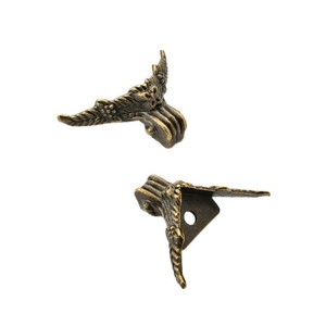 Furniture Leg Zinc Alloy Gold Plated 28mmx18mmx12mm Modern Design Easy Installation Indoor Use - Product Image 3