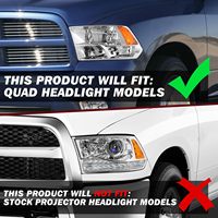 68001484AG 68001485AG Phares halogènes automobiles pour Dodge Ram 1500 2009 2010 2011 2012 2013 2014 2015 2016 2017 2018