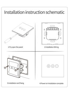 SIXWGH Factory Direct Smart OLED Touch Bar Dimmer Switch CE/FCC/RoHS Certificado para UK/US Hotel/Office Lighting OEM/ODM 10A 240V - Product Image 6