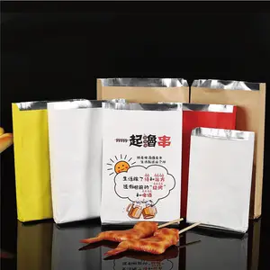 Hot Dog Sleeve Foil Lined Kebab Bag Aluminum Bag For Fast Food Take Away