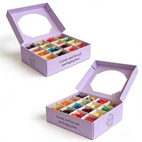 Boîte à bonbons en gros de haute qualité avec séparateurs pour chocolats, biscuits et confiseries, emballage cadeau pour boulangerie