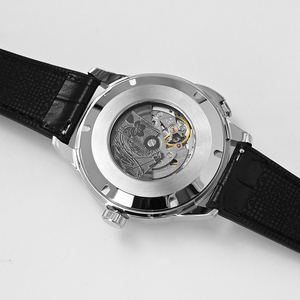 Reloj Mecánico Automático de Lujo para Hombre, Estilo Casino Ruleta, Caja de Acero Inoxidable 316, Correa de Cuero, Esfera de 45 mm, Modificado Seagull - Product Image 4