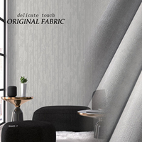 Papier peint PVC imperméable à rayures verticales blanches simples et modernes de 1,06 m, décoration murale d'hôtel, papier peint épais de couleur crème