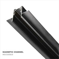 Rail d'éclairage magnétique à rail en aluminium de 20mm Système d'éclairage à LED de 1.5mm d'épaisseur Approvisionnement direct d'usine