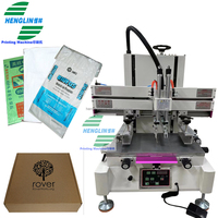 Máquina de Serigrafía de Sobremesa para Bolsas de Tela no Tejida con Mesa de Impresión al Vacío para Película de PVC, Papel, Plástico y Bolsas de Tela
