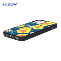 Casing Karet Produksi Kustom Logo Desain Cetak Penutup Belakang Telepon Seluler Sublimasi Kosong 2D untuk Iphone 12 11