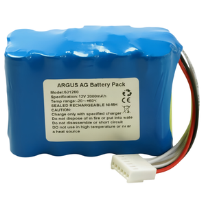 Batterie de haute qualité RHINO POWER 601260 pour pompe à perfusion <span class=keywords><strong>Codan</strong></span> Argus 606, type 601260 601074, Argus 717-O 12V 2.0Ah NIMH - Product Image 2