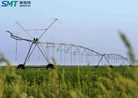 Machine d'irrigation linéaire latérale à pivot central agricole, système unique, châssis métallique, moteur, applicable à l'irrigation des terres agricoles