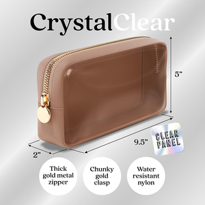 Clear Cosmetic Bag <b>Makeup</b> <b>Case</b>, Clear Zipper Make Up Pouch and Toiletry Travel Tote, Cute Skincare Pouches for Women Girls - Product Image 2