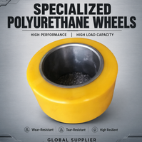 Roue à roulement à pression en polyuréthane solide (PU) durable NICHIYU 235x120x145 mm PLD 10 15 20 30